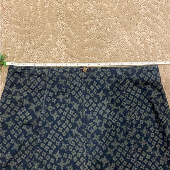 Free People Blue & Green Modern Femme Skirt 4 - Picture 9 of 9